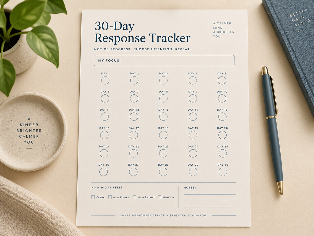 The Phase 1 Response Tracker — a printable 30-day fillable worksheet